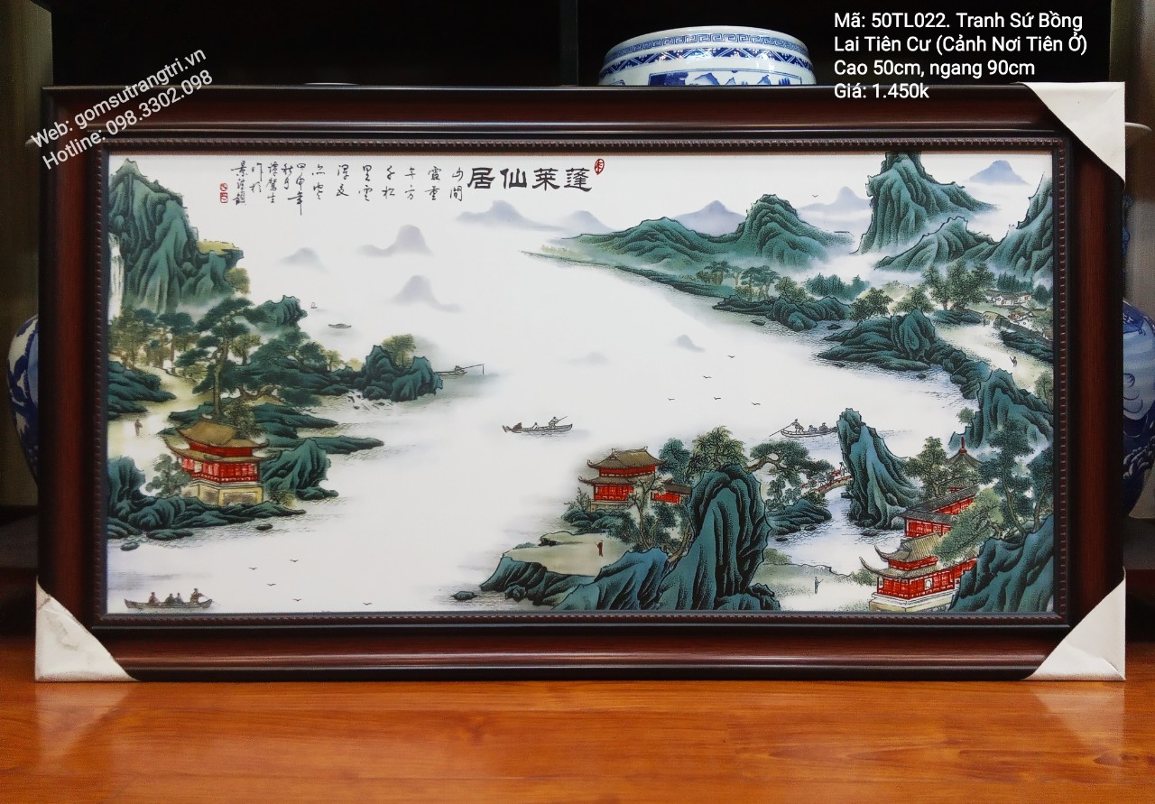 Tranh Sứ Bồng Lai Tiên Cư